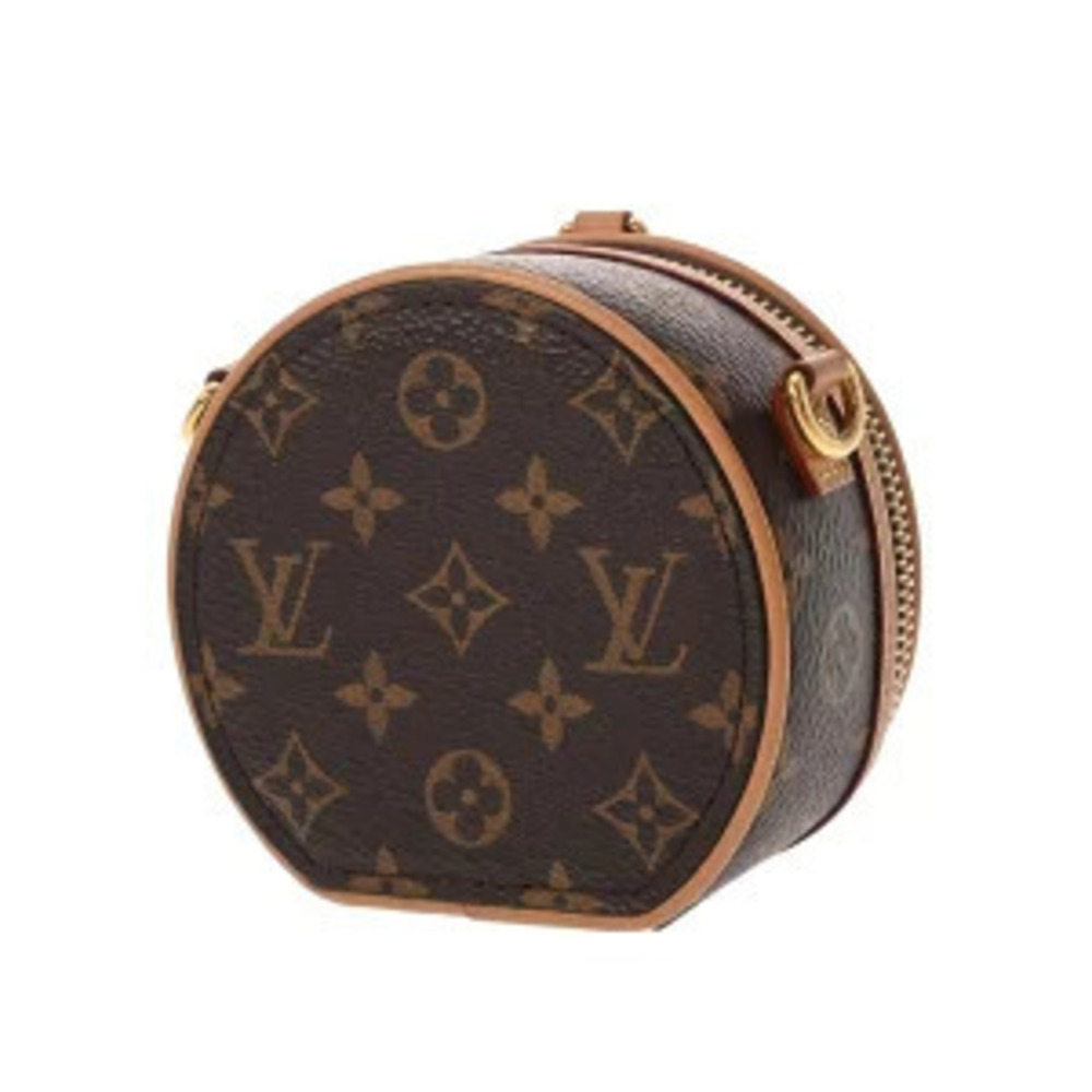 Louis Vuitton Monogram Boite Chapeau Necklace Brown Canvas Shoulder Bag